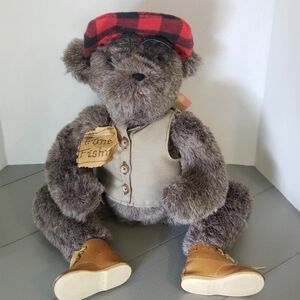 Handmade Gone Fishin' Bear OOAK One of a Kind Rare